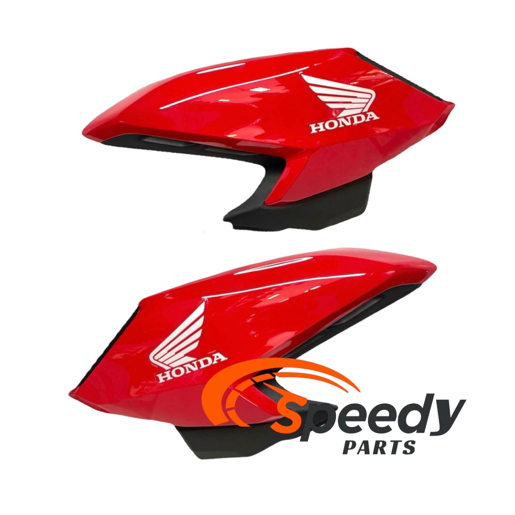 Par Abas do tanque CG Fan 160 2022/23/24 Vermelho Perolizado Marrakesh com Complementos + Parafusos