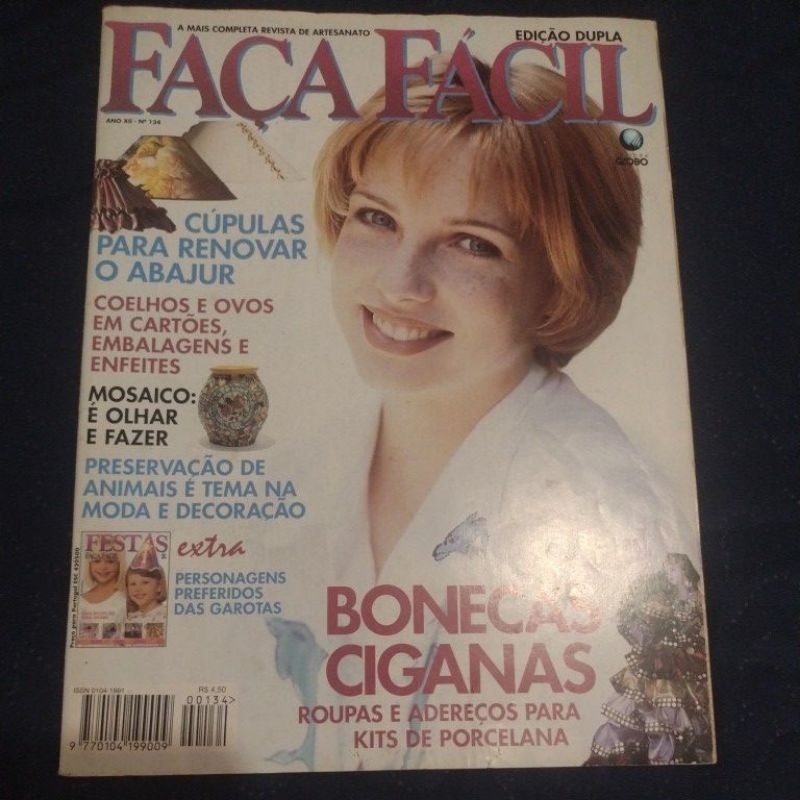 Revista de Artesanato Faça Fácil (Edição dupla) Bonecas Gigantes + Roupas e adereços para Porcelna