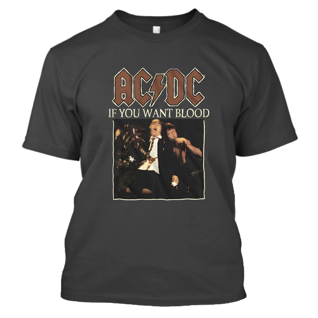 Camiseta Blusa T-Shirt Rock And Roll Banda AC/DC 02 Hard Rock Estampa Premium 100% Algodão Leve