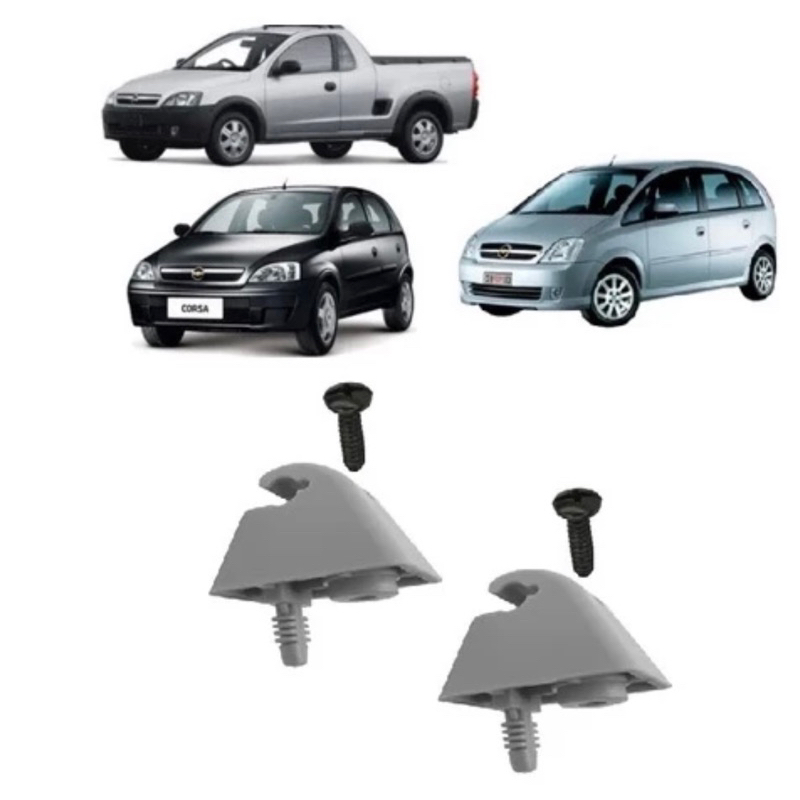 2 Suporte Quebra Sol Corsa Celta Corsa Classic Prisma 94/12.