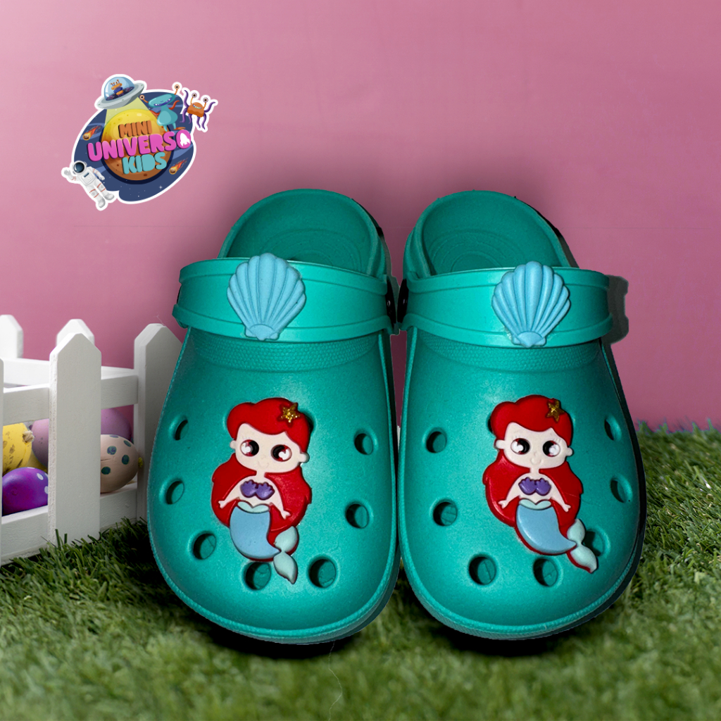 Sandália Infantil Menina Babuche Delicado Enfeite Especial Princesas Sapato Infantil Sereia Ariel