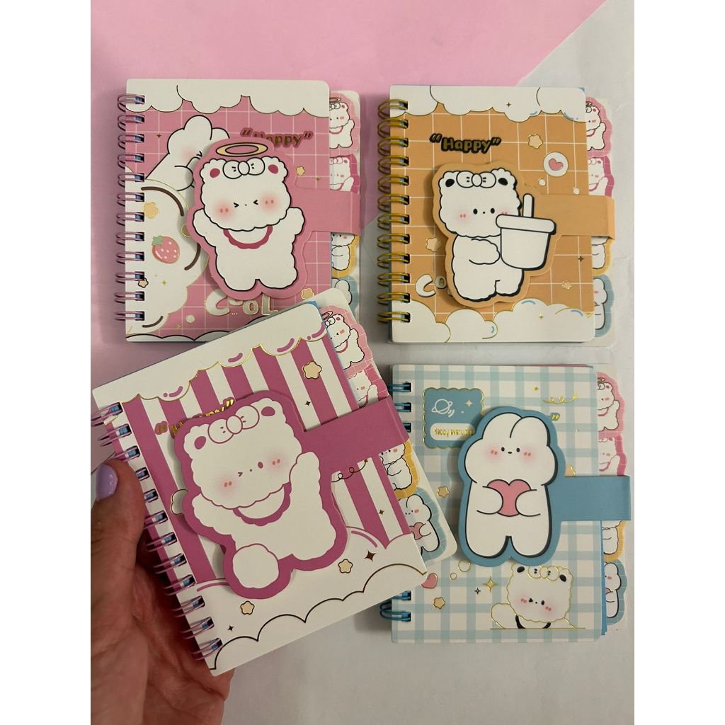 Bloco de Anotações Milkshake Capivara Happy Fofo Tons Pastéis Papelaria