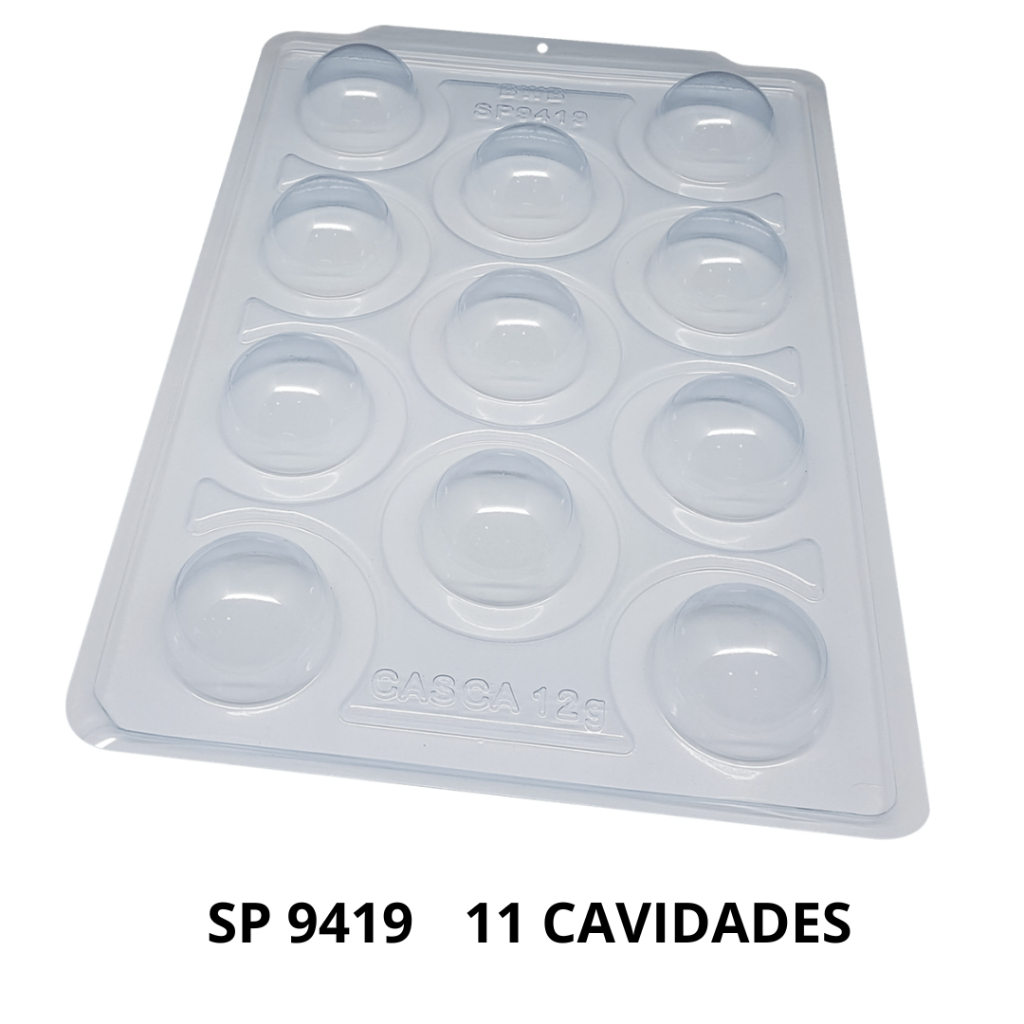 SP 9419 - Forma De Acetato Com Silicone 3 Partes Esfera De 50mm 3531  - BWB