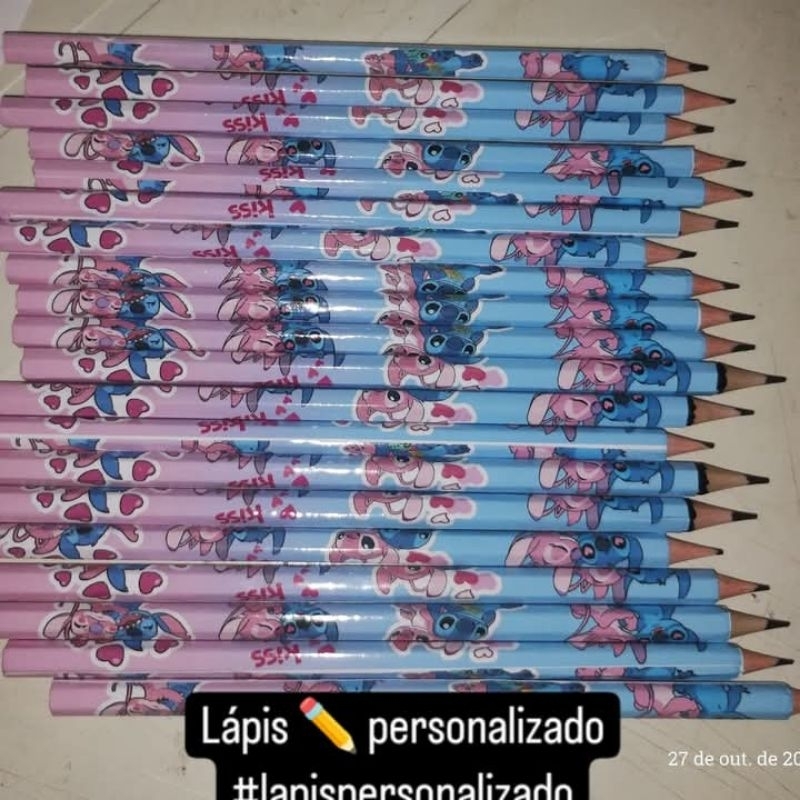 25 lápis personalizados( escolha o tema) em Oferta na Shopee