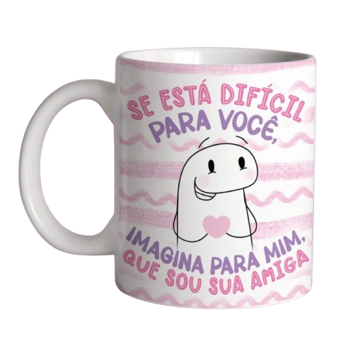 caneca bento se está ruim para você imagina para mim que sou sua amiga porcelana
