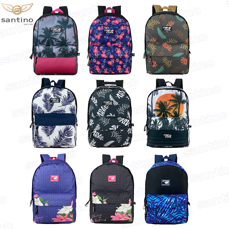 SANTINO Mochila Juvenil Arpoador Poliéster Tripcool - Multifuncional Reforçada Viagem Mochila Juvenil - #TCM - Baby & Kids Fashion