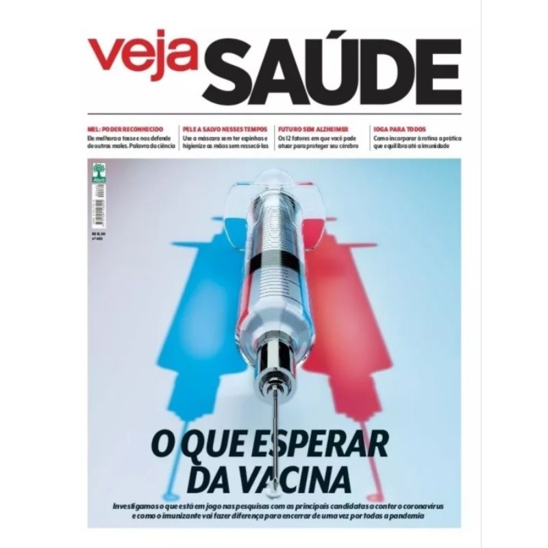 Revista Veja Saúde N° 460 - Outubro 2020 - Editora Abril - Covid-19: O Que Esperar Da Vacina