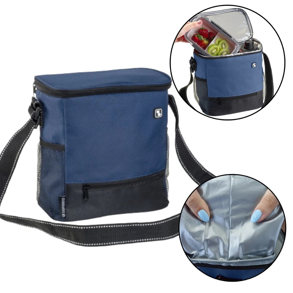 Bolsa Térmica Mochila Lancheira 7,5L Qualidade Soprano Impermeável cabem 16 Latas degelo de 8h