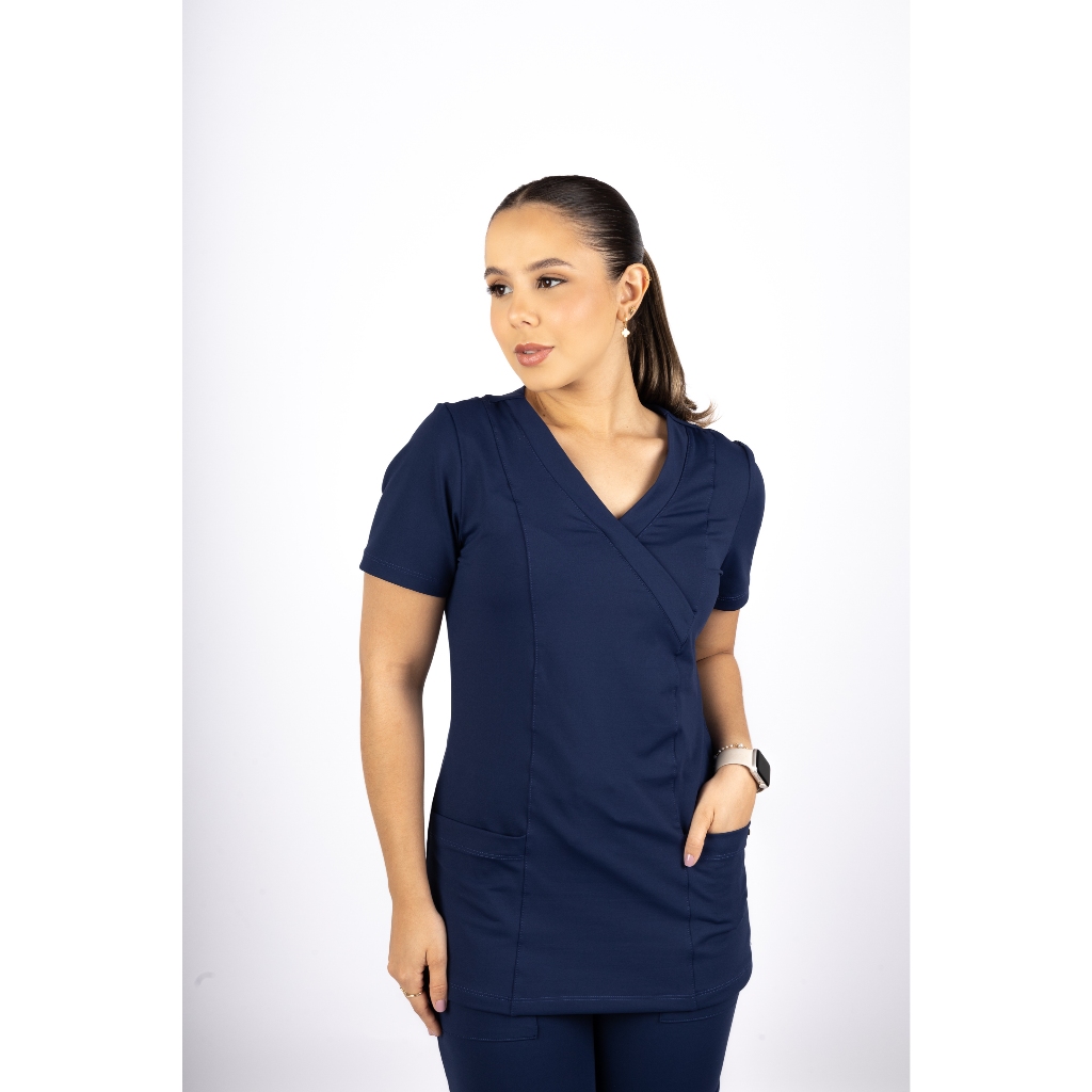 Conjunto Feminino Scrub Pijama Cirúrgico hospitalar Enfermagem Saúde e Estética em Oferta na Shopee