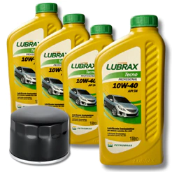 KIT TROCA DE ÓLEO RENAULT 10W40 SEMISSINTETICO LUBRAX TECNO