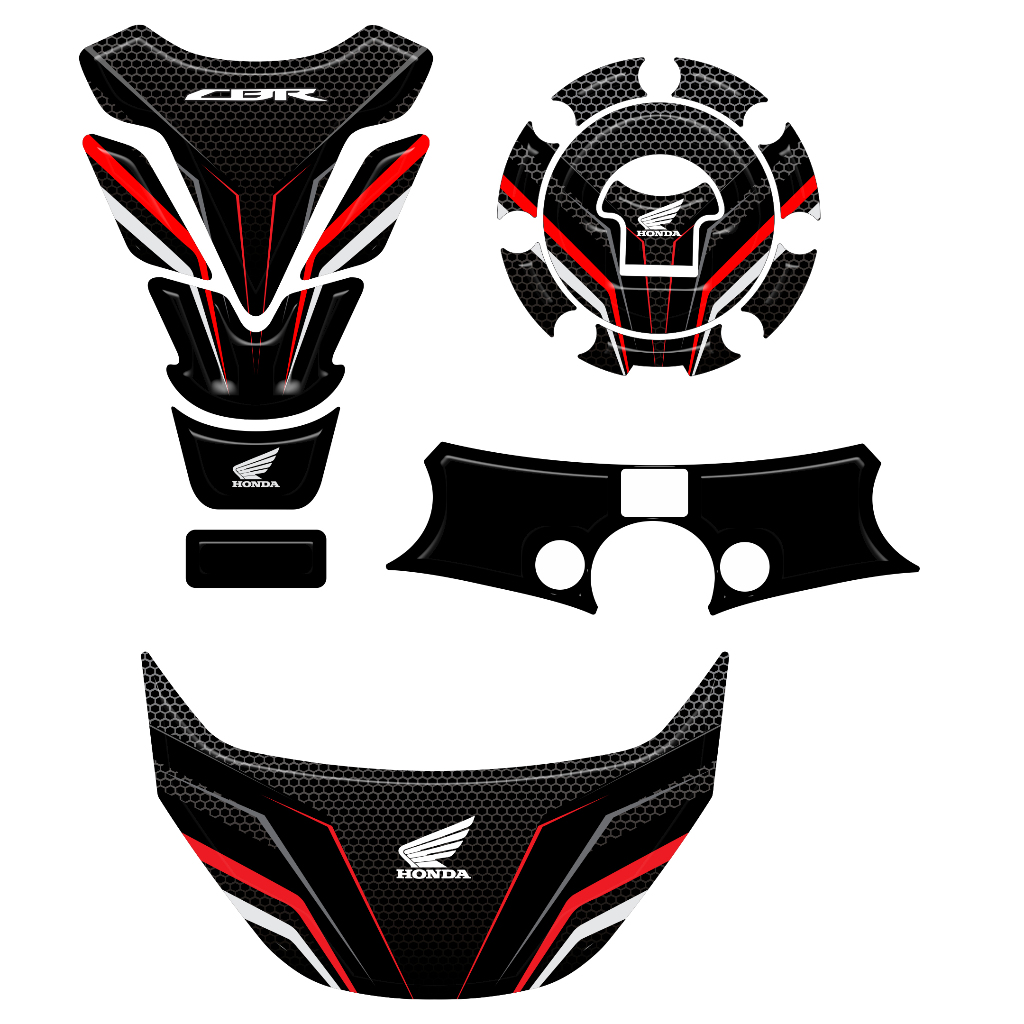 Adesivo 3d Resinado protetor tanque bocal mesa rabeta pedaleira Cbr 600 Rr