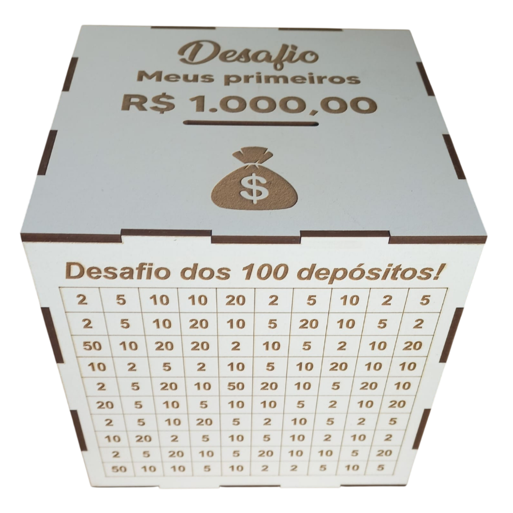 Cofre Desafio Dos 100 Depósitos em Oferta na Shopee