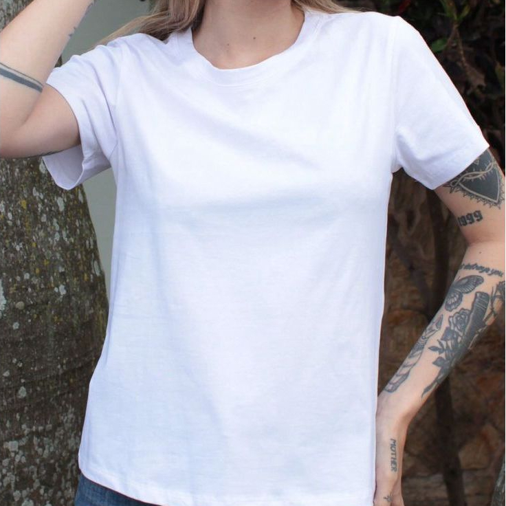 Camiseta Slim Basica Masculino Feminino Branca Lisa Preço de Atacado Promoção