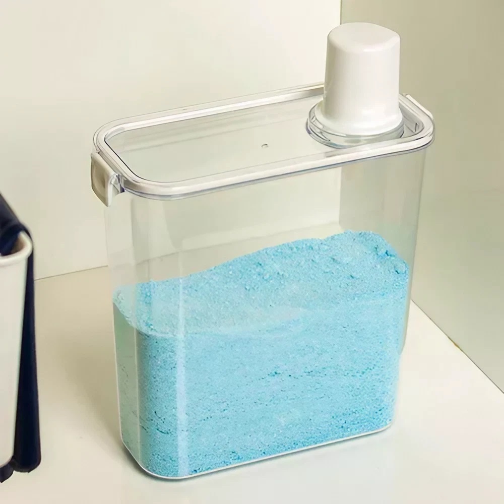 Dispenser Organizador de Lavanderia 3,3L Acrílico Hermético Amacaiante Sabão em Pó Sabonete Liquido - Home & Living
