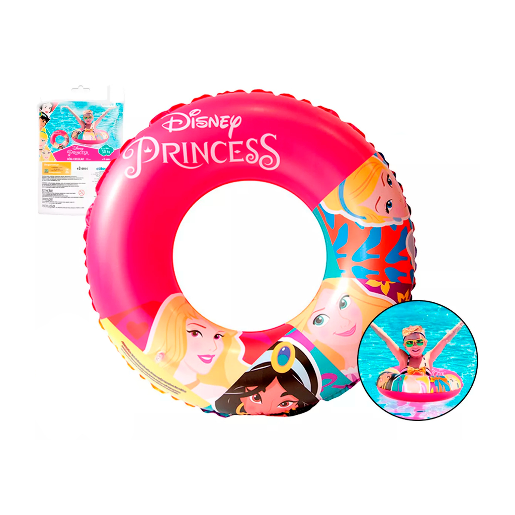 Boia Circular Inflável Infantil Princesas 72 Cm Até 30kg - Sports & Outdoors