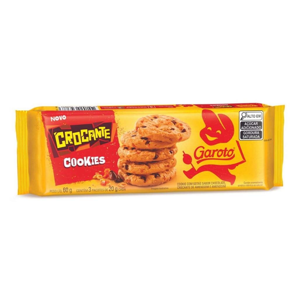 Cookies Crocante 60g Garoto em Oferta na Shopee