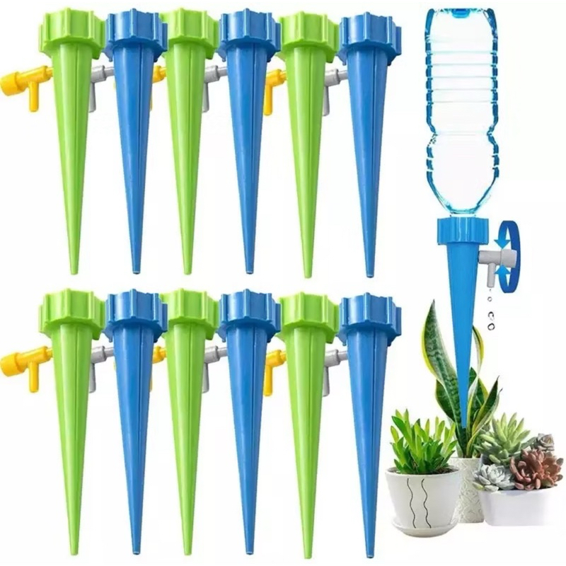 Kit Com 6/12 /24Gotejador Irrigador Acoplável Em Garrafa Pet Jardim Dosador Vaso Em Garrafa em Oferta na Shopee