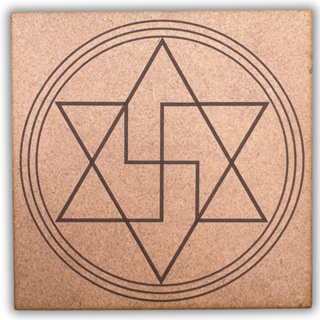 Placa Radiestesia Radionica 20x20cm MDF CRU 3mm (007 Anti Magia) em Oferta na Shopee