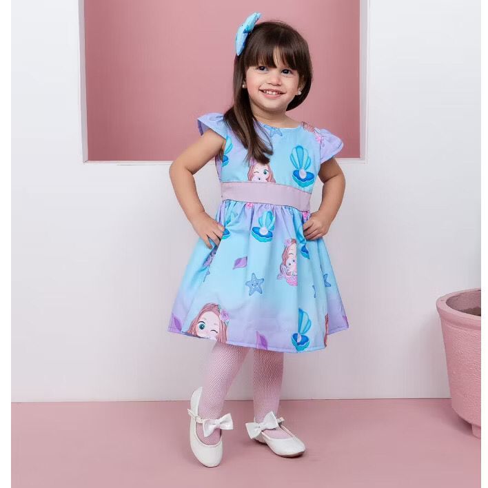 vestido infantil sereia cuty/baby