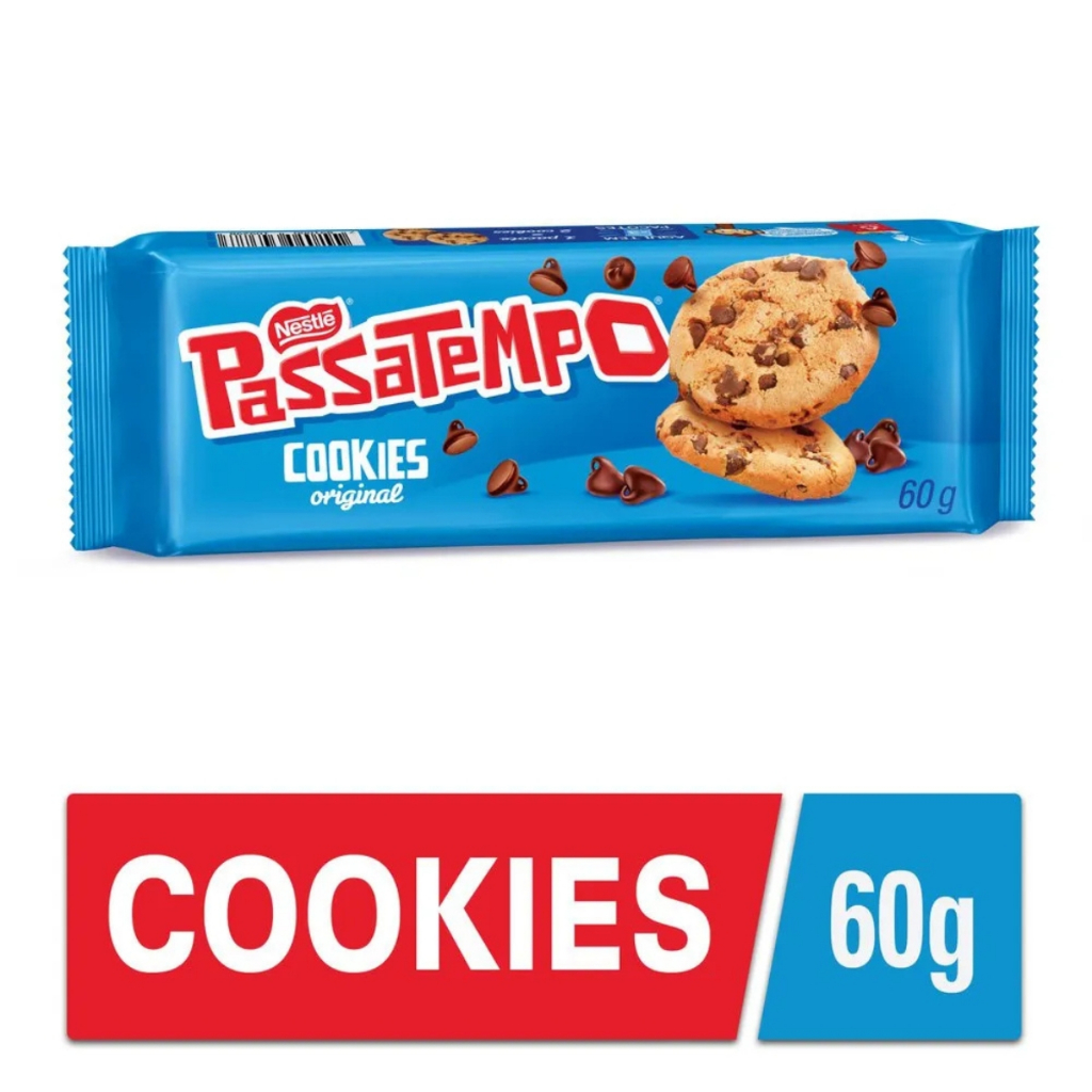 Cookies Passatempo Gotas de Chocolate 60g Nestlé em Oferta na Shopee