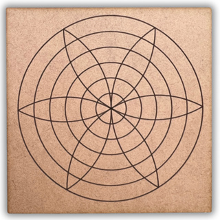 Placa Radiestesia Radionica 20x20cm MDF CRU 3mm (012 Harmonia) em Oferta na Shopee