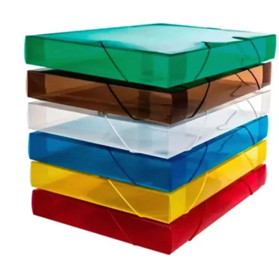 Pasta PP Oficio 3cm Grande Alta Pasta Escolar Documentos Escritório Office Pasta de Arquivos