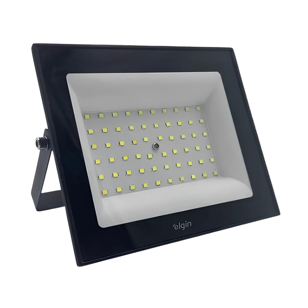Refletor Led Elgin 100w Branco Frio 6500K Bivolt Econômico