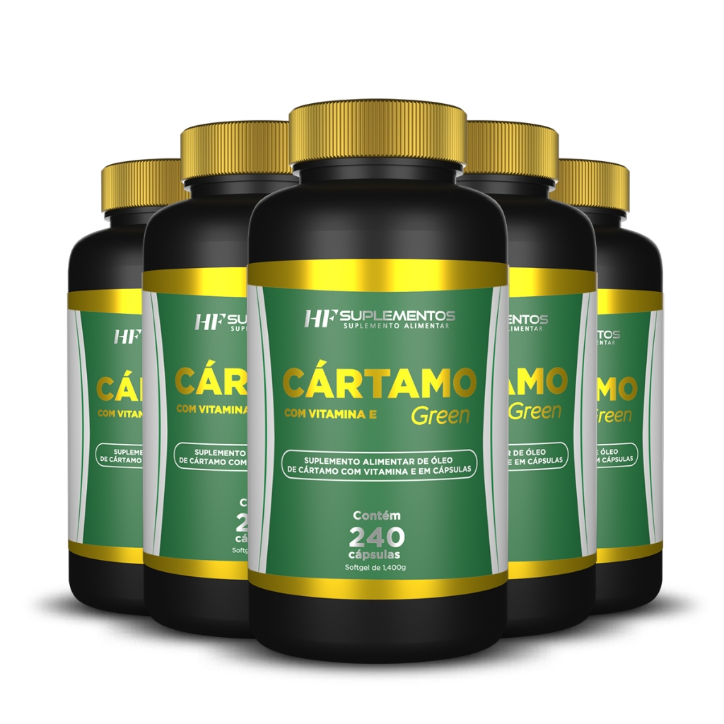 5X CÁRTAMO COM VITAMINA E HF SUPLEMENTOS