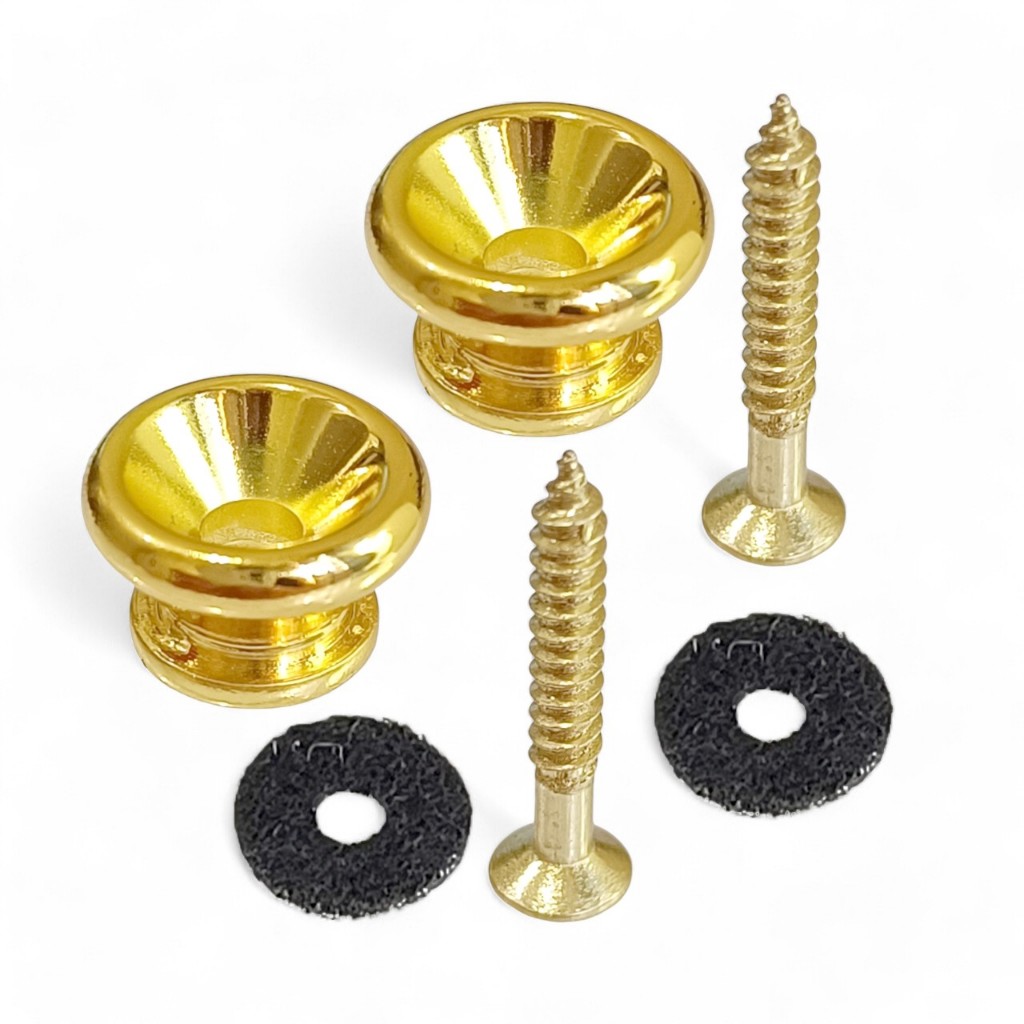 Par De Roldana Para Correia Violão Viola Cavaco Dourado