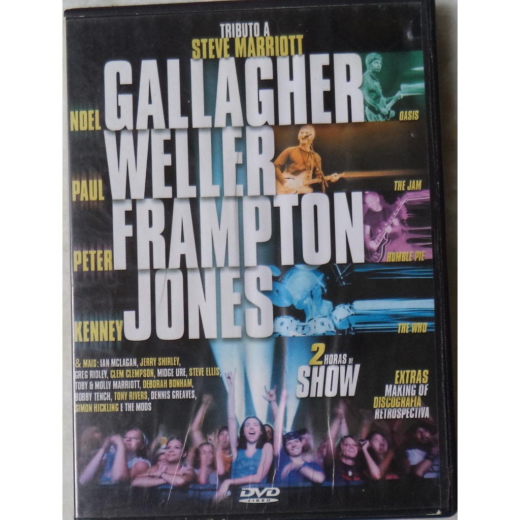 Dvd Original Tributo a Steve Marriott - Noel Gallagher, Paul Weller, Peter Frampton, Kenney Joes