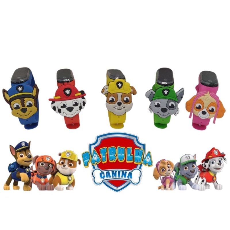 Relógio digital infantil - relógio Patrulha Canina em Oferta na Shopee