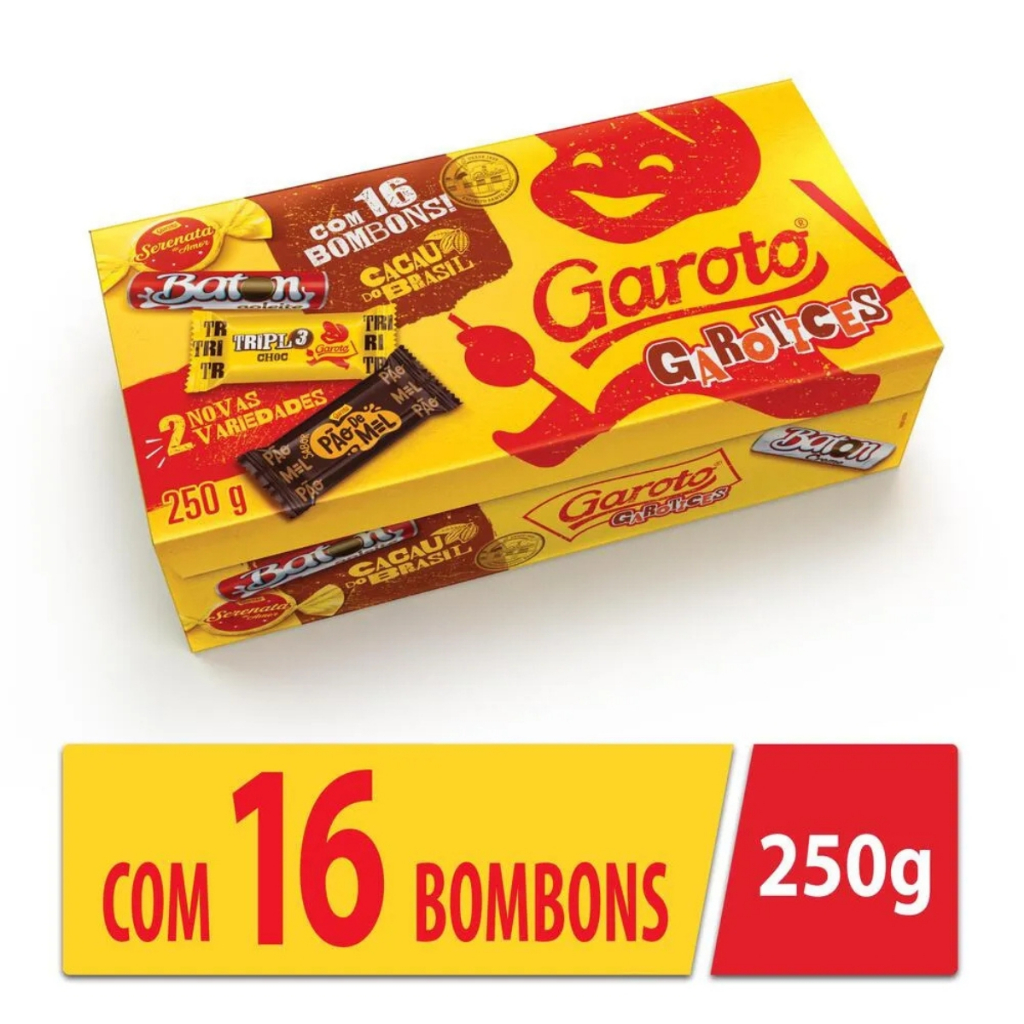 Caixa de Bombom Sortidos 250g - Garoto em Oferta na Shopee