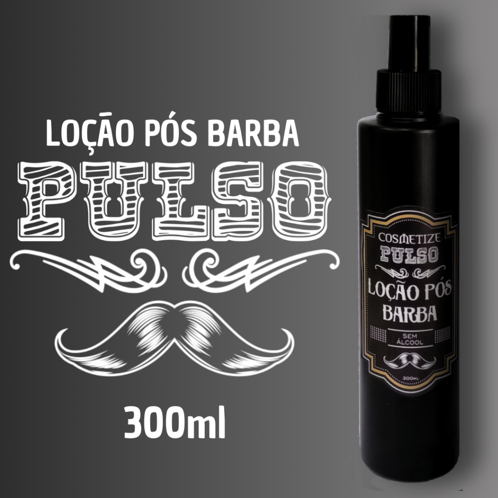 Loção Pós-Barba Pulso Sem Álcool 300ml Cosmetize