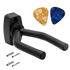 Suporte de Parede Violão Cavaquinho Ukulele Guitarra Violino + 2 Palhetas
