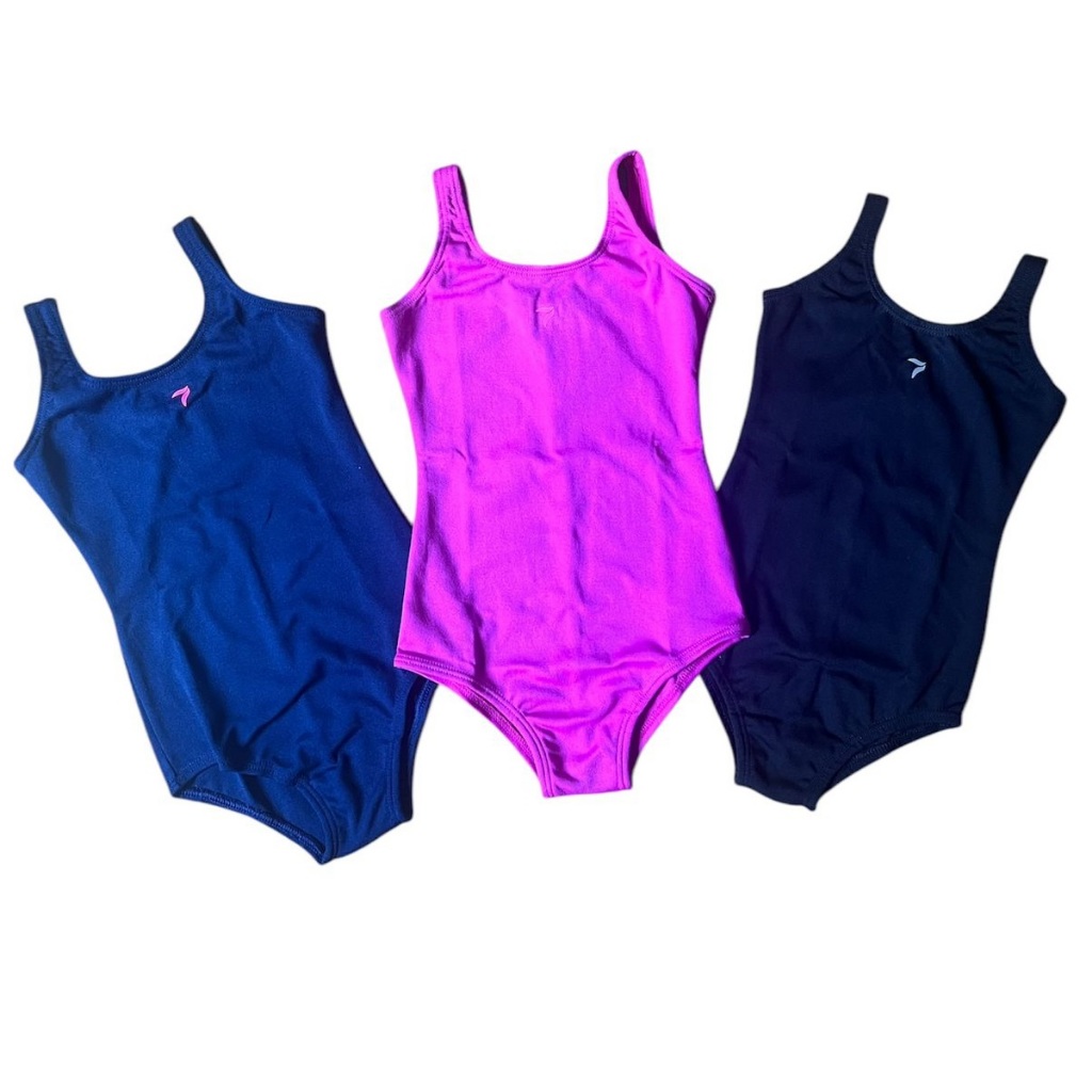 Maiô De Natação -  Sete tri - Rosa, Preto ou Azul - Tam 4 a 16 anos