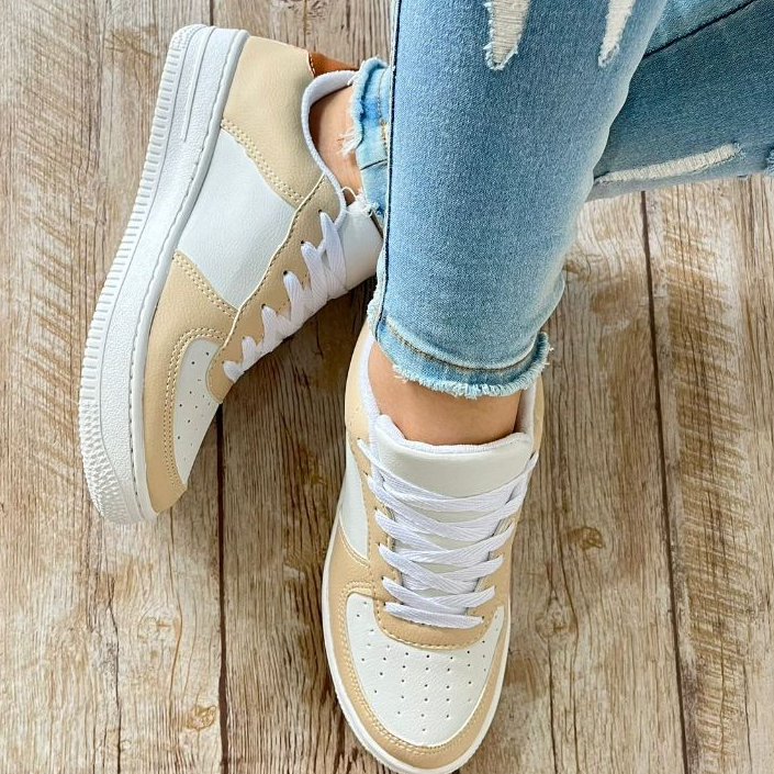 Tênis Feminino Casual Branco Preto Confortável Tenis Academia Lançamento Cano Baixo Sapatenis