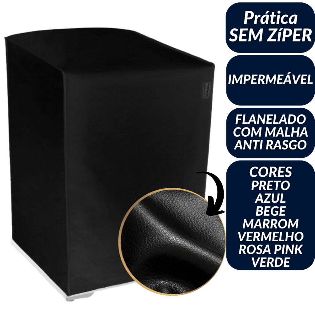 Capa Maquina Lavar Electrolux Consul Brastemp Impermeável 09kg - 17kg em Oferta na Shopee