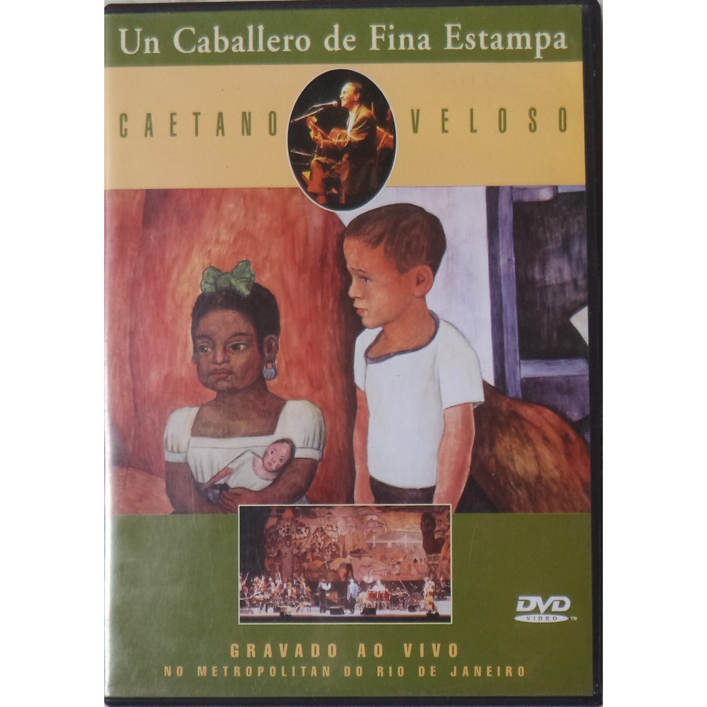 Dvd Caetano Veloso Un caballero de fina estampa gravado ao vivo rio de janeiro