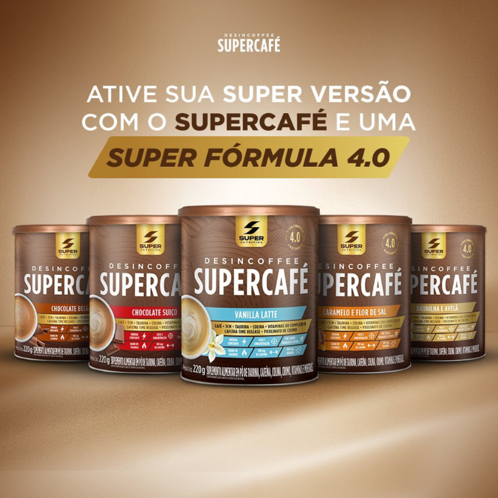 SuperCafé Supercoffee Desincoffee 4.0 220g - TODOS OS SABORES em Oferta na Shopee