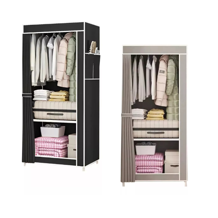 Mini Guarda Roupas Portátil Organizador de Roupas, Sapatos Sortido Desmontavel Casa Closet clínica