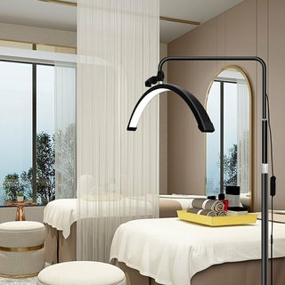 Luminária Arco Meia Lua com Base de Chão Uso para Estética e Decoração