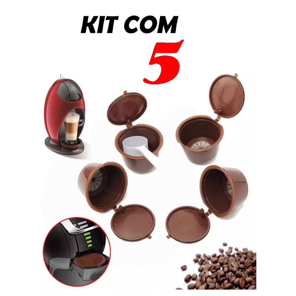 Kit Cápsulas Café Dolce Gusto Reutilizável Recarregável