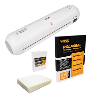 Plastificadora Laminadora Poliseladora A4 PLA41 + 100 Polaseal A4 + 100 Polaseal RG em Oferta na Shopee