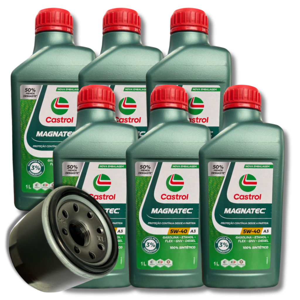 KIT TROCA CAPTUR  2017 > 2021 2.0 + FILTRO ,5W40 CASTROL