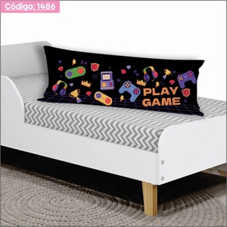 Capa de Travesseiro De Corpo Fronha Xuxinho Personalizado 0.90x0.30cm Quarto Gamer em Oferta na Shopee
