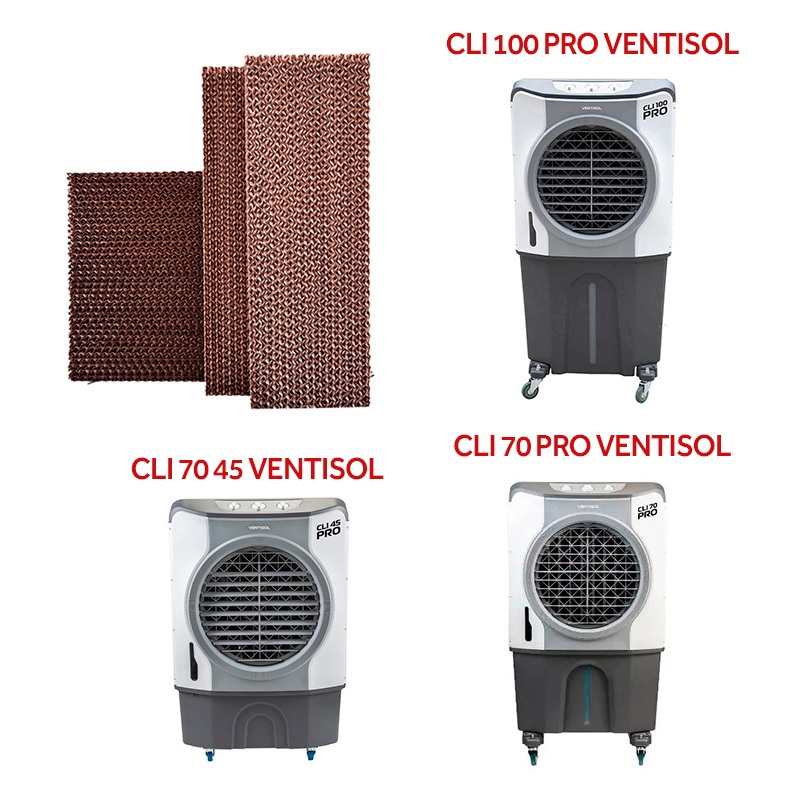 Jogo de Colmeias Ventisol Painel Evaporativo para Climatizadores 45L a 100L