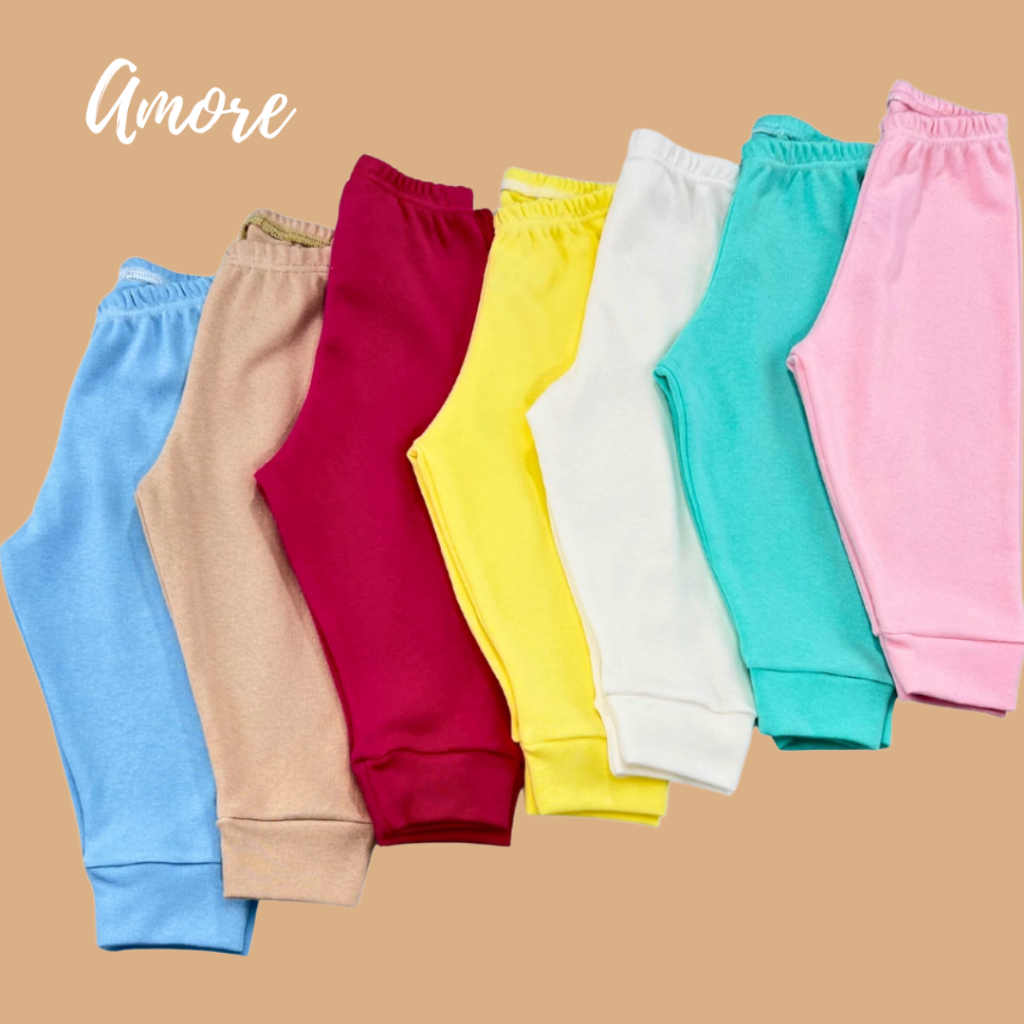 Calça Mijão Bebê Amore Menina Menino 100% Algodão