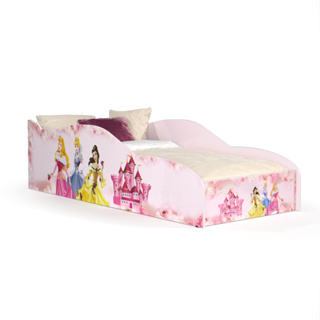 Cama Infantil Princesa Rosa MDF com Grades de Proteção – Segura para Quarto de Menina em Oferta na Shopee