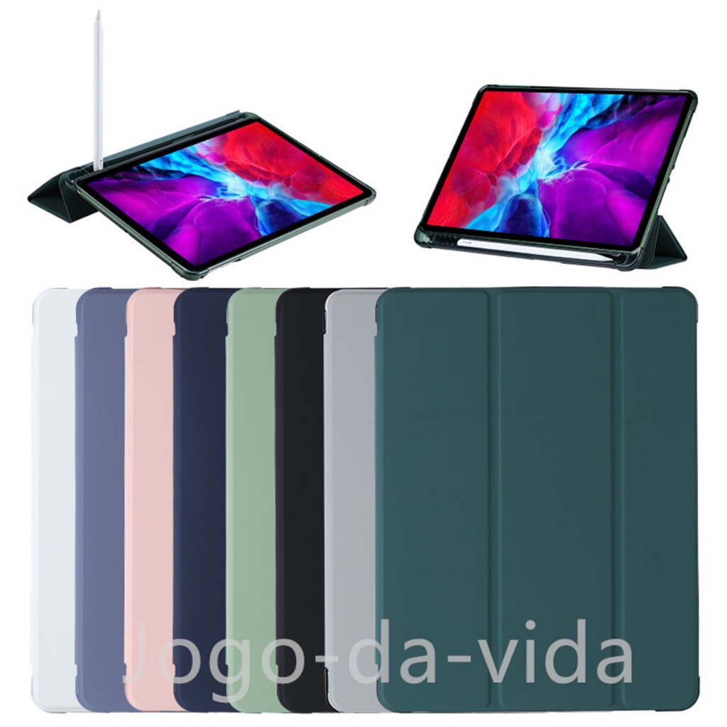 Capa magnetico inteligente com slot de canetas compativel ipad Air5 6 7 13 pro 10.5 12,9 7 8 9 11 M2 3 4 5 E 10 geracao