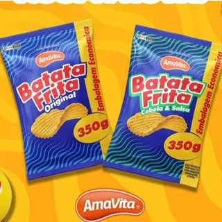 Batata Chips Ondulada 350g em Oferta na Shopee